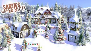 SANTAS HOME  WORKSHOP  The Sims 4 Speed Build [upl. by Eahsan]