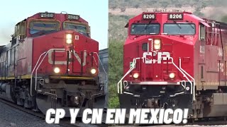 Maquinas Canadienses al Frente de Trenes Mexicanos [upl. by Leeke]