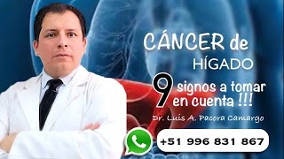 9 SIGNOS EN CÁNCER DE HÍGADO 😱❌ [upl. by Reaht]