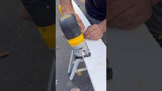 How to scribe baseboard for a perfect insulation dewalttough sponsored diy  remodeling [upl. by Anaerda]