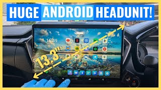 MASSIVE Joying 13quot Android Headunit UPGRADE  Easy DIY HowTo Guide and Demo [upl. by Sum]