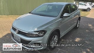 Novo Polo 2018 versão de entrada  Detalhes  NoticiasAutomotivascombr [upl. by Asena]