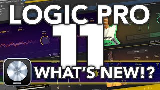 LOGIC PRO 11  Whats New in Logic 11 Stem Splitter AI Players Chord Track ChromaGlow amp MORE [upl. by Hepsiba765]