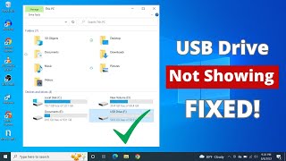 FIXED  USB Drive Not Showing Up or Not Recognized in Windows 10 [upl. by Eelrahc301]