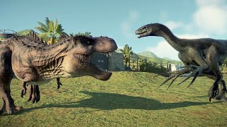 🦖Tarbosaurus Vs Therizinosaurus🦖Jurassic World Evolution 2🦕 [upl. by Schroth]