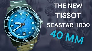 HandsOn The New Tissot Seastar 1000 40mm Automatic Diver [upl. by Lhary]