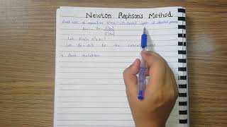 Newton Raphson Solved Example  Numerical Analysis [upl. by Nylarad540]