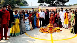 Bathukamma Celebrations2023Student Activity Center bathukammacollegefest [upl. by Eizzil]