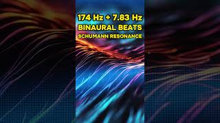 Binaural Beats 174 Hz Theta Frequency Pure Tone Schumann Resonance [upl. by Ithnan]