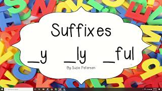 JW29 Suffixes y ly ful [upl. by Verine]