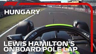 Lewis Hamiltons Pole Lap  2023 Hungarian Grand Prix  Pirelli [upl. by Andriette106]