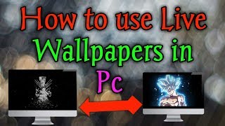 How to use Live Wallpapers in Windows PC HINDI  DesktopHut [upl. by Chemar]