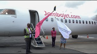 Jambojet Operates the most Sustainable flight [upl. by Esilahc]