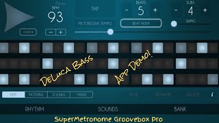 SuperMetronome GrooveBox Pro IOS App Demo [upl. by Ahseinad]