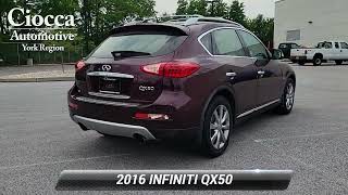 Used 2016 INFINITI QX50 Base York PA S240588A [upl. by Eilojne]