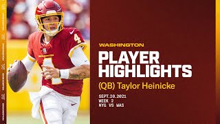 Taylor Heinicke Highlights From Week 2 [upl. by Zeuqcaj]