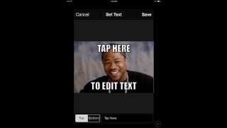 Imgur MemeGen Create your own memes on iPhone [upl. by Navy]