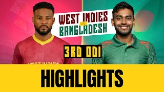 West Indies vs Bangladesh  3rd ODI  Full Match Highlights  tapmad [upl. by Queenie]