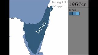 History of Israel  Every Year [upl. by Yecam173]