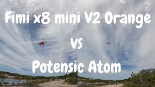 Potensic Atom vs Fimi x8 Mini v2 comparison flight [upl. by Meridel]