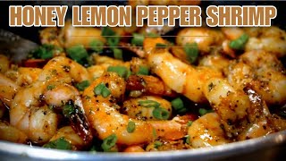 Air Fryer Honey Lemon Pepper Shrimp [upl. by Honig]