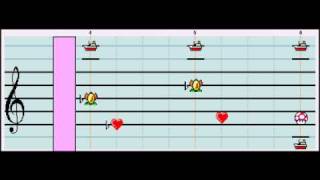 Gorillaz Feel Good Inc on Mario Paint Composer Lyrics [upl. by Champagne]