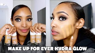 NEW Make Up For Ever HD SKIN HYDRA GLOW FOUNDATION 3N40 3Y46 3Y50 3Y52 [upl. by Gnoz]