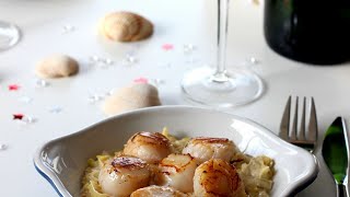 Recette  SaintJacques au Champagne [upl. by Lledualc305]