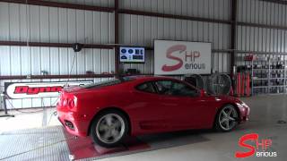 Dyno Tune Ferrari Modena F1 360 Stock at SeriousHP Horsepower Performance [upl. by Gardia]