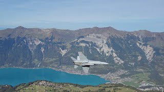 Axalp 2023  FA18 Hornet Flyby [upl. by Armalla785]