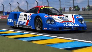 Assetto Corsa  Nissan R89C LM Chassis 03 [upl. by Holcman]