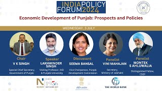 Economic Development of Punjab Prospects and Policies India Policy Forum 2024  Paper Presentation [upl. by Hnoj]