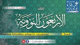 ARBACIIN AN NAWAWI D 3aad  SHEEKH Xasan Ibrahim Ciise [upl. by Emlynne]