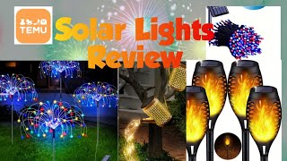 Temu Solar Light Review not sponsored [upl. by Aronle]