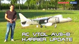 UPDATE LARGE 18 SCALE AV8B HARRIER VTOL PROTOTYPE Designed and flown by Joel Vlashof [upl. by Botnick]