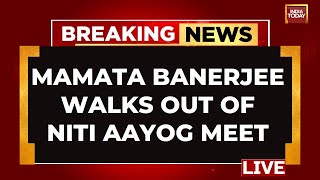 Niti Aayog Meeting LIVE News High Drama In Niti Aayog Meeting Mamata Banerjee Walks Out LIVE [upl. by Tobey731]