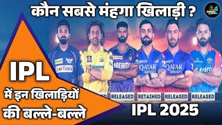 IPL 2025 Retention Players List जारी जानिए धोनीरोहितराहुलऋषभ का क्या हुआ [upl. by Amein]