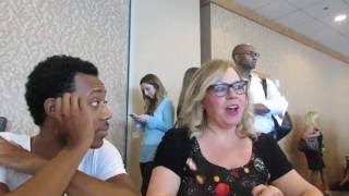 SDCC 2016 Tyler James Williams amp Kirsten Vangsness [upl. by Lev454]