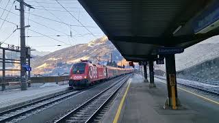 Einfahrt des railjet 691 am 28012024 in Bad Hofgastein [upl. by Nitsruk]