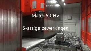 5assig frezen  Matec 50 HV freesmachine  5assige bewerkingen [upl. by Lorna975]