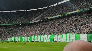 💚🤍🧡 glasgowceltic celticfans  The Bhoys The Green brigade full stadium tifo celticpark [upl. by Eseer]