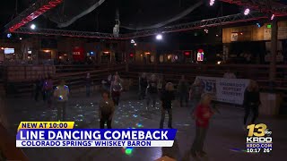 Colorado Springs line dancing gains popularity with younger crowd [upl. by Aenaj]