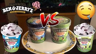 Ben amp Jerrys Cherry Garcia Ice Cream VS Froyo Review [upl. by Holbrooke]