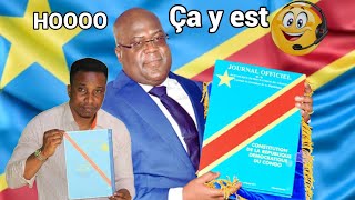 CHANGEMENT CONSTITUTIONNEL  RÉFÉRENDUM DÉJÀ AUTORISÉ  OPPOSITION DACCORD  FATSHI FÉLICITATIONS [upl. by Arraek]