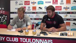 interview de Leigh Halfpenny arrière au RCT avant le match contre Toulouse [upl. by Hacissej]