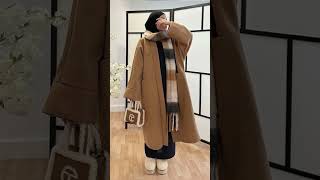 تنسيقات حجاب فصل الشتاء Hijab Outfit Hiver [upl. by Pennie]