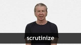 How to pronounce SCRUTINIZE in American English [upl. by Adnole]