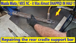 It Almost SNAPPED   Miata  MX5 NC  Rear cradle support [upl. by Gamin]