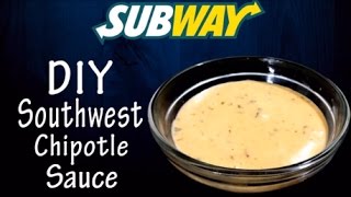 Make Southwest Chipotle sauce like Subway at home  Simply yummylicious  Subway sauces [upl. by Carberry]