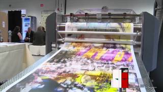 Digital printing  Production of Wallpaper rolls with Xeikon [upl. by Reinhart]